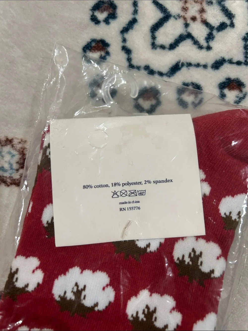 Properly Tied Men’s Lucky Duck Socks - Cotton Red